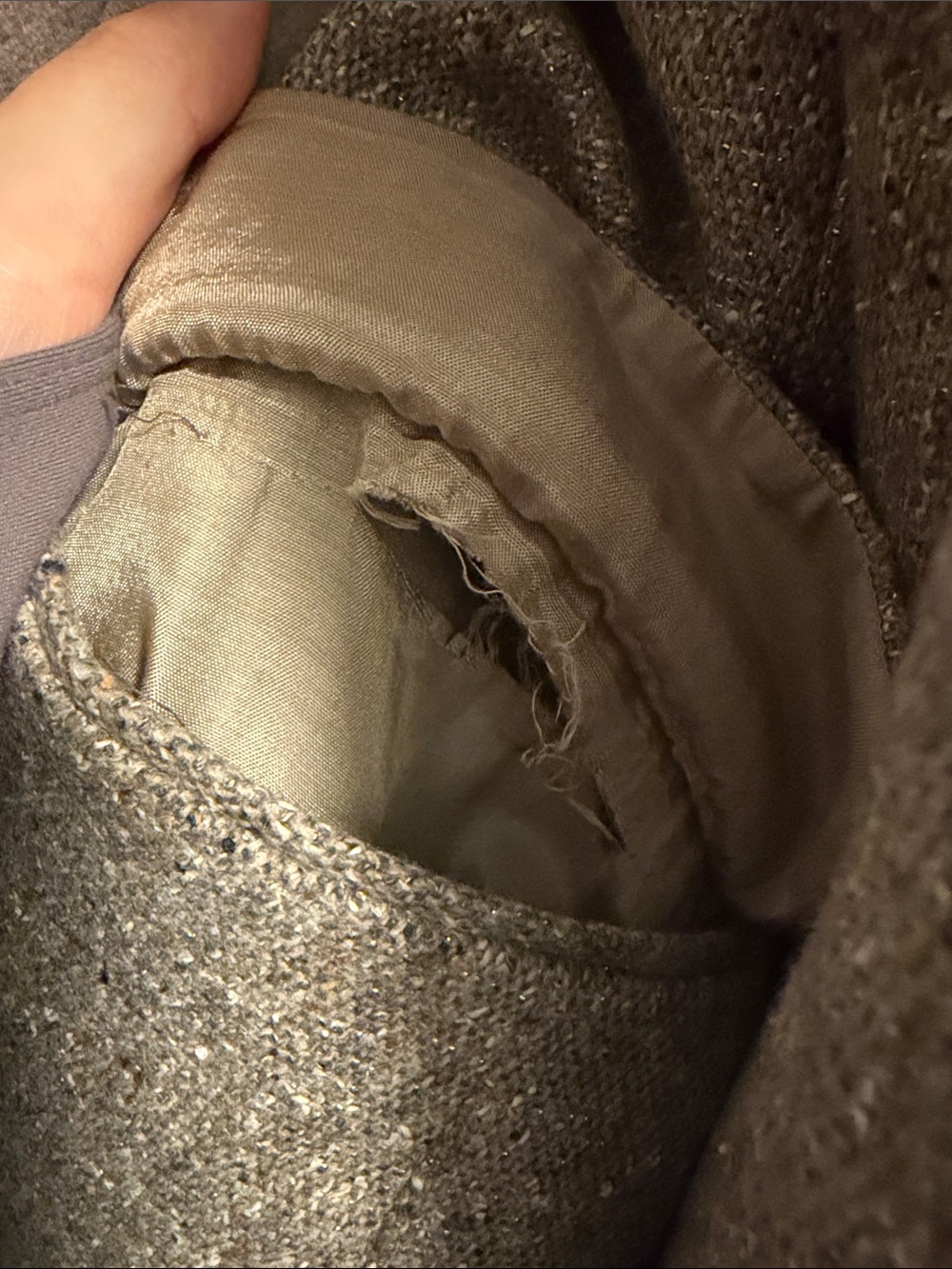 Massimo Dutti Wool and silk blazer with metallic thread - Picture 4 of 5